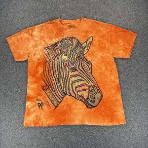 The Mountain Dean Russo Zebra T-Shirt Orange Adult XL